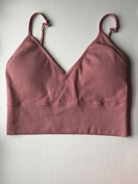 T.J.Maxx Dusty Rose Ribbed Bralette